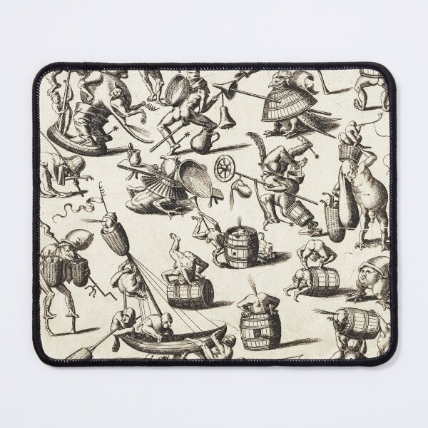 Item preview, HIERONYMUS BOSCH BESTIARY Black White Fantasy Figures,Monsters and Animals  designed and sold by BulganLumini.