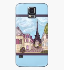 Paris Eiffel Tower inspired impressionist landscape by Kristie Hubler Case/Skin for Samsung Galaxy