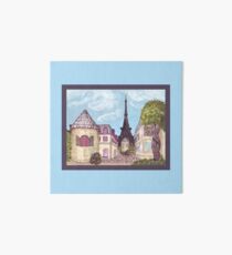 Paris Eiffel Tower inspired impressionist landscape by Kristie Hubler Art Board