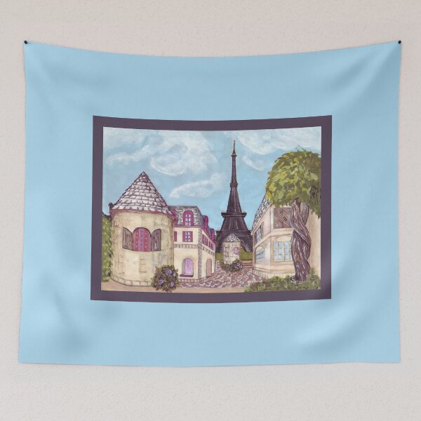 Item preview, Paris Eiffel Tower inspired impressionist landscape by Kristie Hubler designed and sold by kristiehubler.