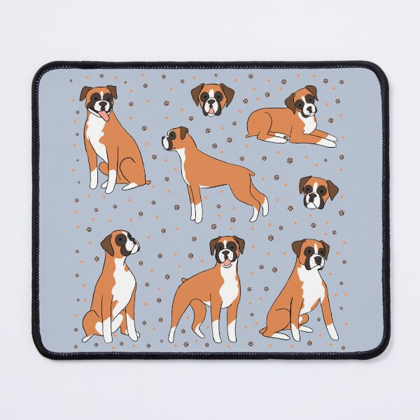 Item preview, Boxer dog illustration pattern  designed and sold by Yarafantasyart.
