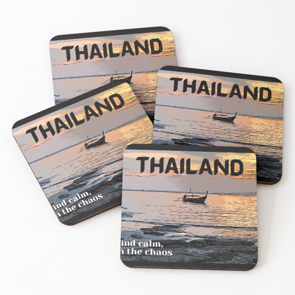 Item preview, Thailand Long tail boat sunset beach  designed and sold by t1n3333.