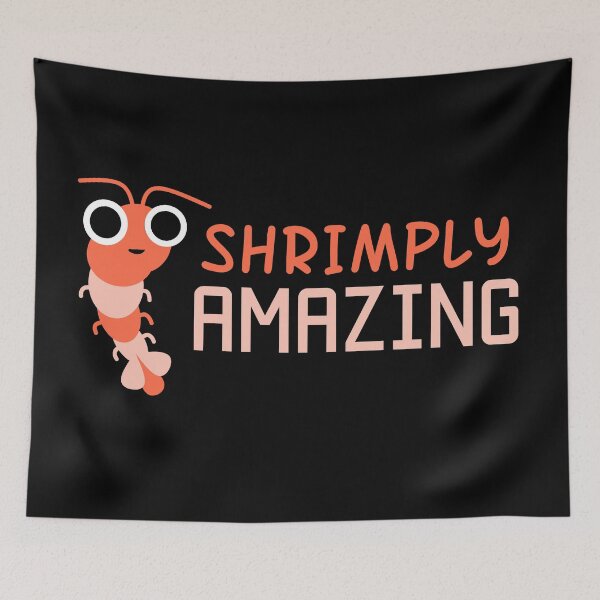 Item preview, Shrimply Amazing : Funny Shrimp Seafood Quote / Pun designed and sold by EnzoVectorism.