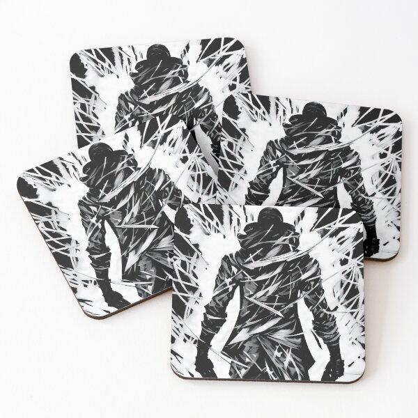 Item preview, black and white facing the darkness within anime designed and sold by Karmanto.