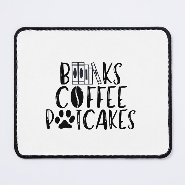 Item preview, Potcakes Books And Coffee Reader Coffee Quote black text designed and sold by EsraaBaniOdeh.
