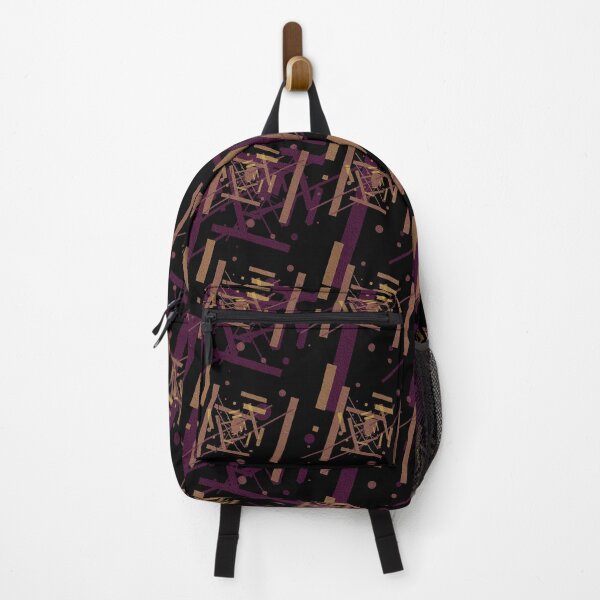 Item preview, Multi Color Abstract Retro Pattern. Black background designed and sold by IlustradoArts.