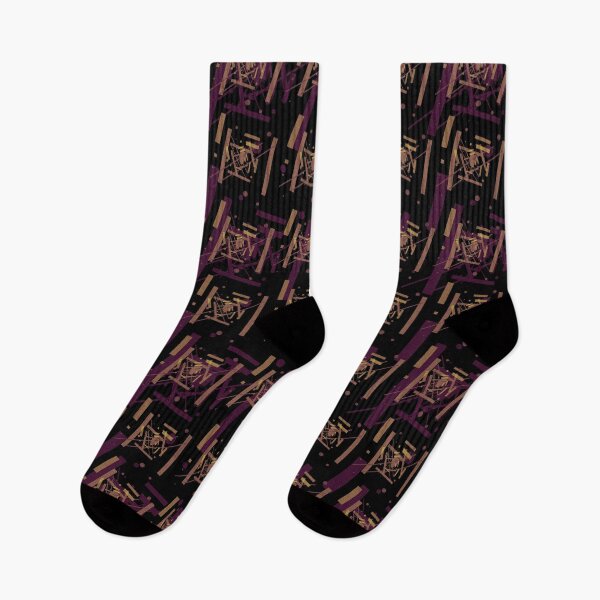 Item preview, Multi Color Abstract Retro Pattern. Black background designed and sold by IlustradoArts.