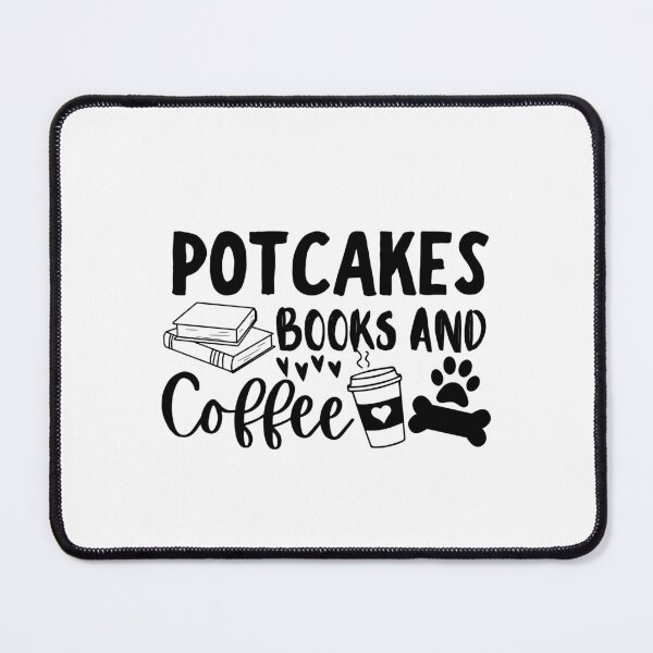 Item preview, Potcakes Books And Coffee Reader Coffee Quote black text designed and sold by EsraaBaniOdeh.