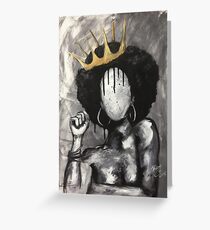 Naturally Queen Greeting Card