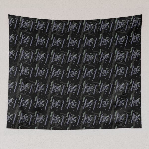 Item preview, Multi Color Abstract Retro Pattern. Black background designed and sold by IlustradoArts.