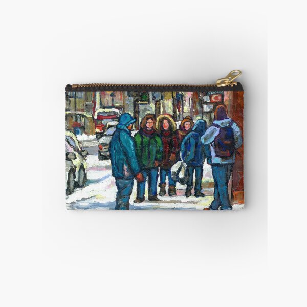 Item preview, MONTREAL ART PAINTINGS MONTREAL DOWNTOWN WINTER SCENE designed and sold by Carole  Spandau.