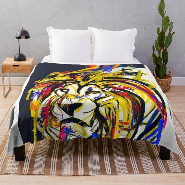 Item preview, Lion Painting - Lion Painting on Canvas (Abstract Lion Art) designed and sold by JohnsOddbox.