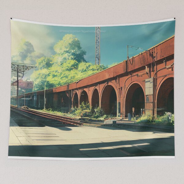 Item preview, Abstract Abandoned Train Station Turned Flower Cultivation Area 4 designed and sold by Styxiann.