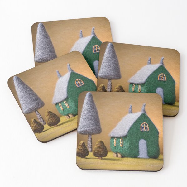 Item preview, beautiful fairy tale  house made of wool  designed and sold by Mebbotai.