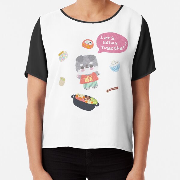 Hima-chan the Relaxing puppy's Favourite Things Chiffon Top