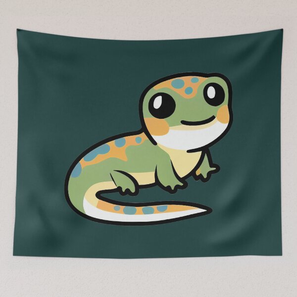 Item preview, Cute Kawaii Gecko Lizard Character designed and sold by DesArtStudio.