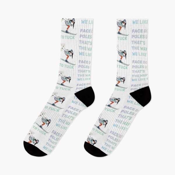 Item preview, Face Down Poles Up That's The Way We Like To Tuck Ski Sticker Girl 2 designed and sold by WBC ..