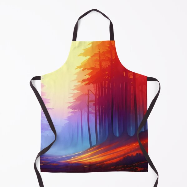 Item preview, Fiery Forest, watercolor, Ai Generated Art designed and sold by ACC .
