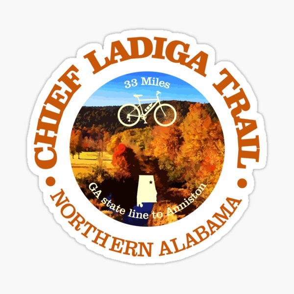 Item preview, Chief Ladiga Trail (cycling 2) designed and sold by curranmorgan.