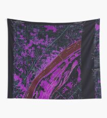 USGS TOPO Map Illinois IL Olmsted 308368 1967 24000 Inverted Wall Tapestry