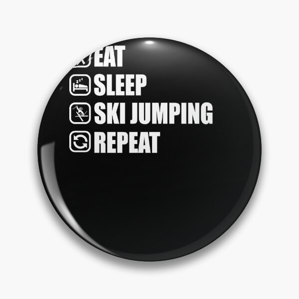 Item preview, Eat Sleep SkiJumping Repeat - Funny Snow Gift designed and sold by biNutz.