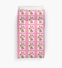 9 bunches of Pink Tulip Flowers by Kristie Hubler Duvet Cover