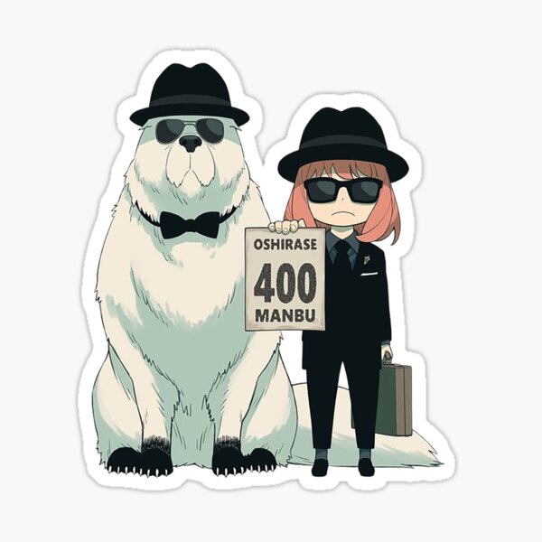 "Anya and Bond, Spy x Family" Sticker for Sale by lydia199 Redbubble