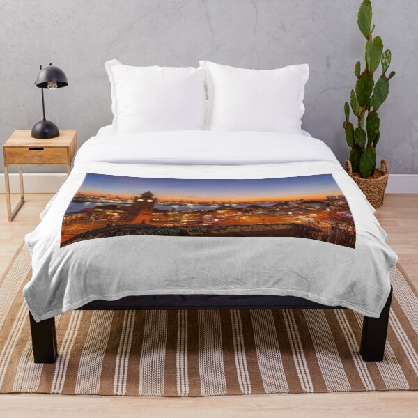 Item preview, St. Pauli Landing Bridges, Hamburg, dusk, afterglow designed and sold by Torsten  Krüger.
