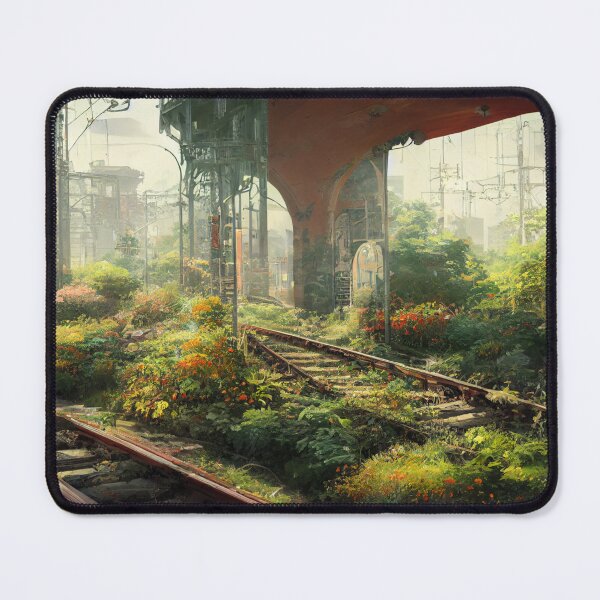 Item preview, Abstract Abandoned Train Station Turned Flower Cultivation Area 5 designed and sold by Styxiann.
