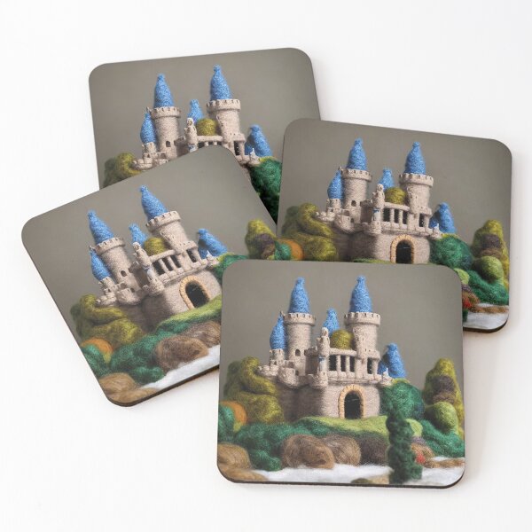 Item preview, beautiful fairy tale castle made of wool  designed and sold by Mebbotai.