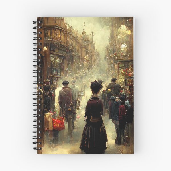Item preview, Steampunk Street Scene designed and sold by BySpinny.