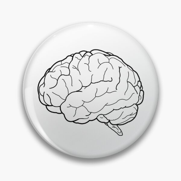 Item preview, Brain Line Art large designed and sold by Organoleptic.
