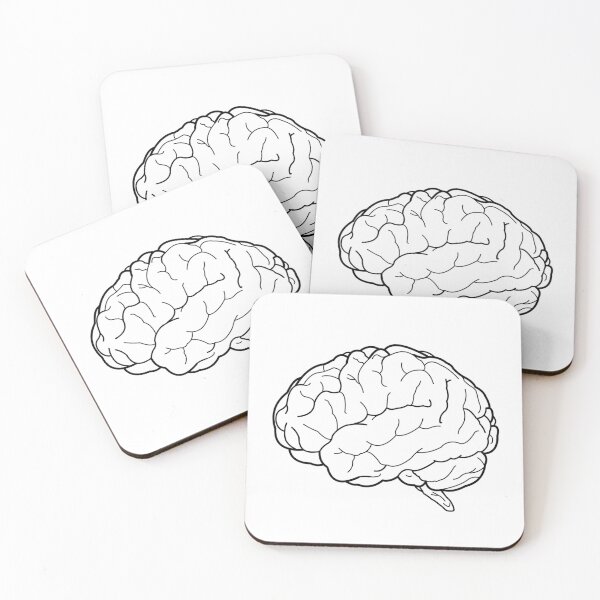 Item preview, Brain Line Art large designed and sold by Organoleptic.