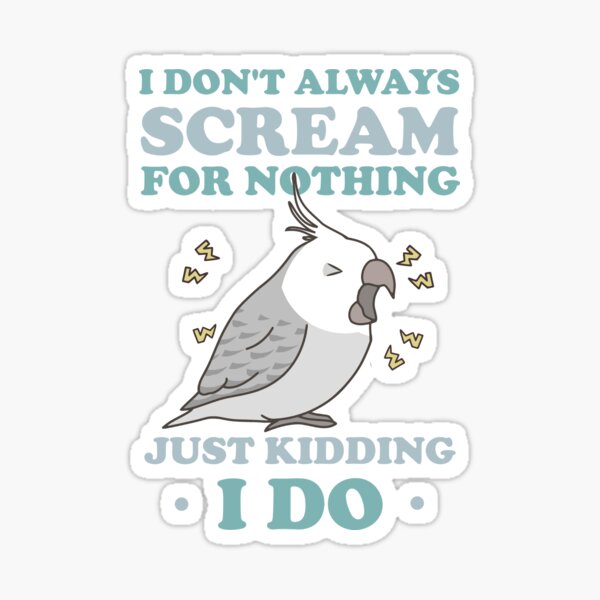 Chubby Cockatiel Stickers