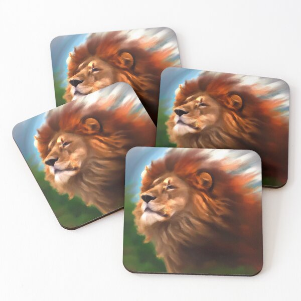 Item preview, Lion Art - Lion Painting on Canvas designed and sold by JohnsOddbox.
