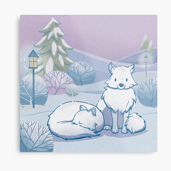 Item preview, Winter Wonderland Foxes designed and sold by BeeAndClover.