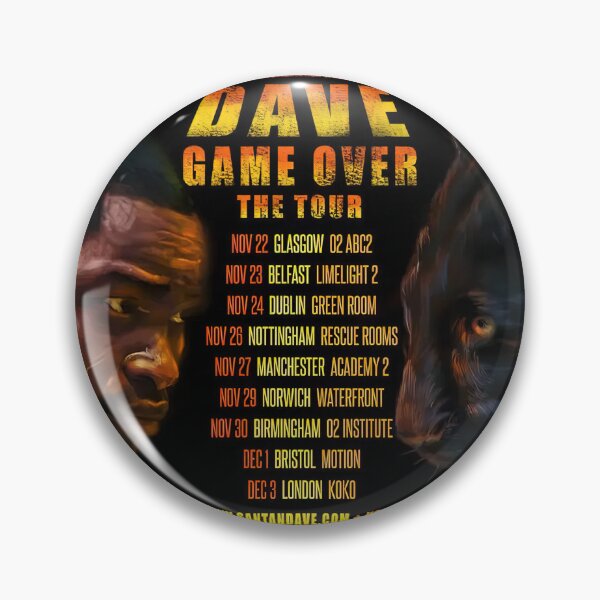 Item preview, Santan Dave, Game Over, The Tour  designed and sold by Sod0ku.