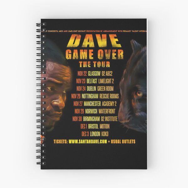 Item preview, Santan Dave, Game Over, The Tour  designed and sold by Sod0ku.