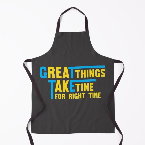 Item preview, Great Things Take Time for Right Time Motivational Inspirational Quotes Design designed and sold by RiyonArts.