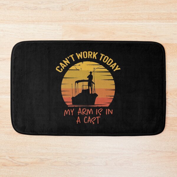 Item preview, Men Can't Work Today My Arm is in A Cast Funny Fishing, Can't Work Today My Arm is in A Cast, funny fishing,fishing,fisherman,vintage designed and sold by RedArtsDesign.