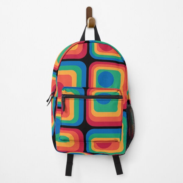 Item preview, Retro Geometric Gradient Square and Circle Pattern designed and sold by tonymagnerart.