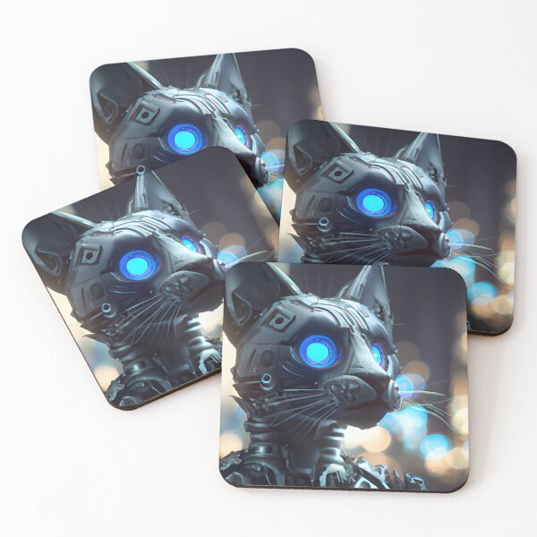 Item preview, Cyberpunk Kitty (2) - Anthropomorphic Sci fi Cats designed and sold by TheThirdEye.