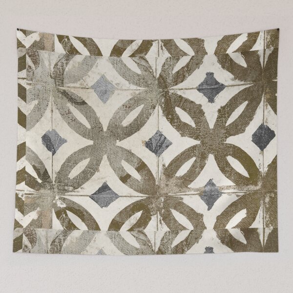 Item preview, Geometric Gold Pattern Tile designed and sold by Sasha Art Gallery.