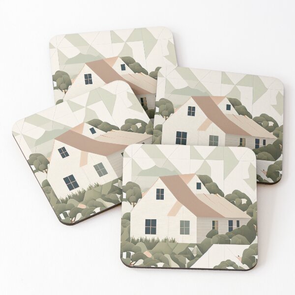 Item preview, Contemporary Pale Modern Farmhouse Pattern Digital Painting designed and sold by CodeAndColors.