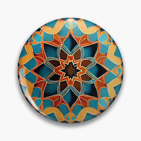 Artikelvorschau, Fine Energetic Moroccan Pattern Digital Painting entworfen und verkauft von CodeAndColors.