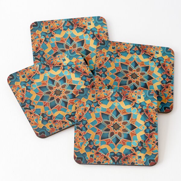 Artikelvorschau, Fine Energetic Moroccan Pattern Digital Painting entworfen und verkauft von CodeAndColors.