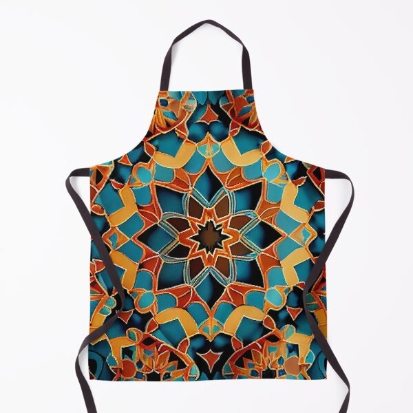Aperçu de l'œuvre Fine Energetic Moroccan Pattern Digital Painting créée et vendue par CodeAndColors.