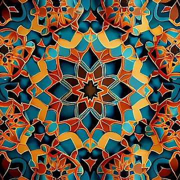 Vorschaubild zum Design Fine Energetic Moroccan Pattern Digital Painting von CodeAndColors