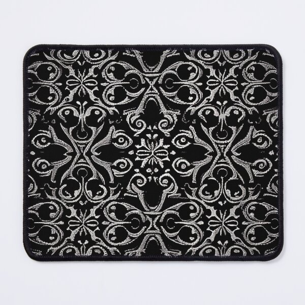 Item preview, Black New Mediterranean Pattern Digital Painting designed and sold by CodeAndColors.