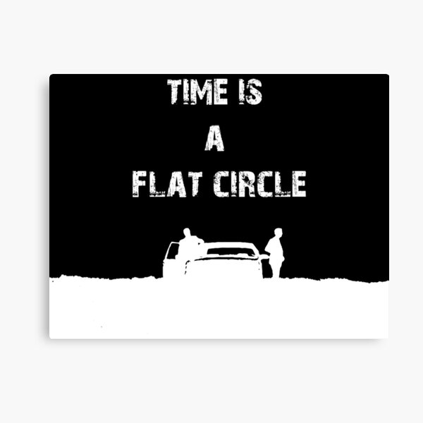 Time Is A Flat Circle Wall Art Redbubble